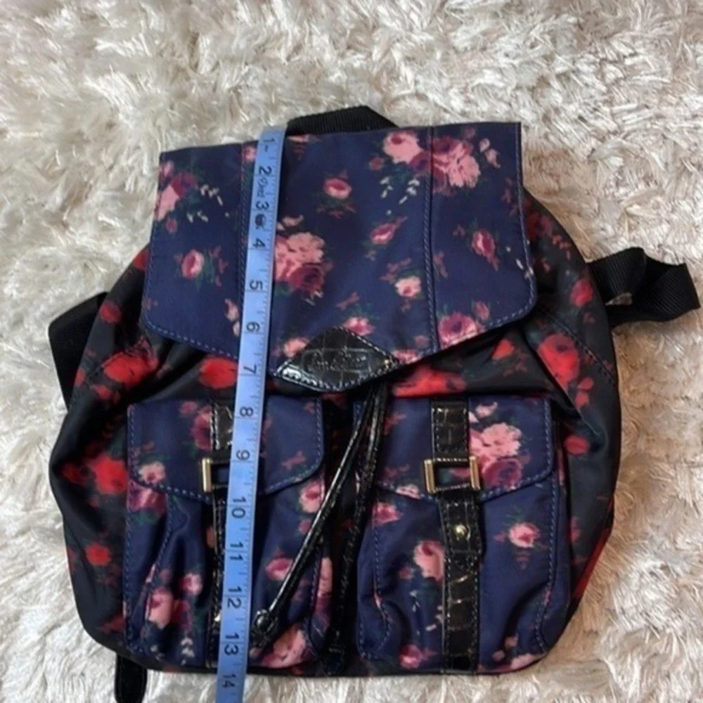 Sam Edelman‎ floral printed backpack black and red